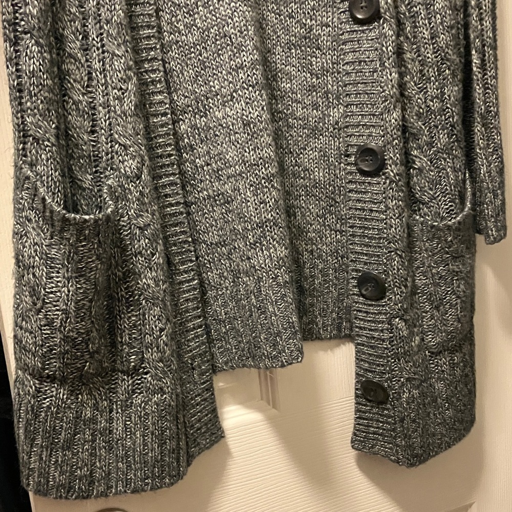 Faded Glory Heather Gray Women's Cardigan - Picture 4 of 9